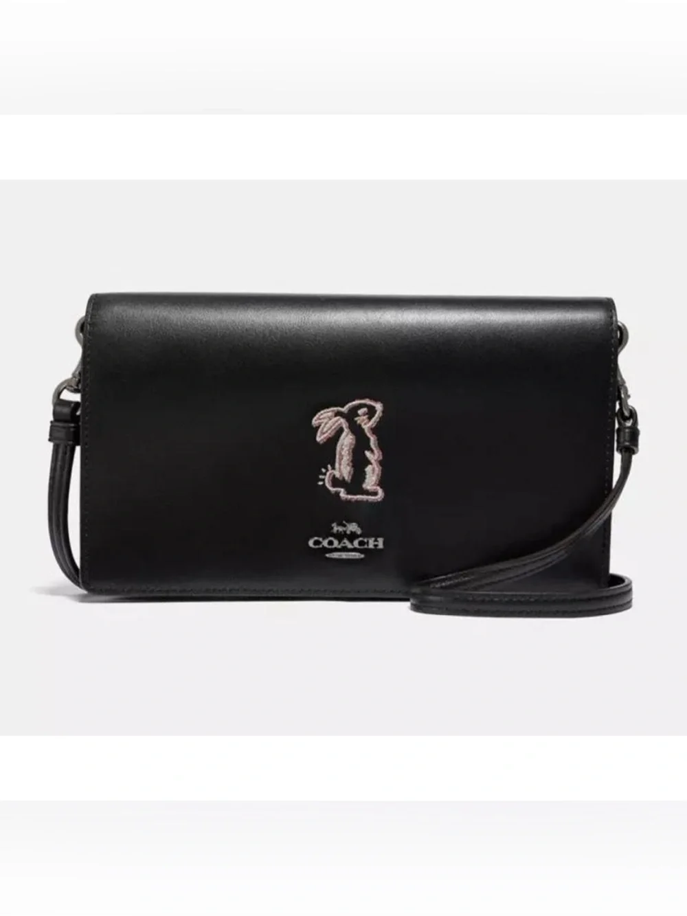 COACH x SELENA GOMEZ Limited Edition Hayden Bunny Foldover Crossbody Clutch